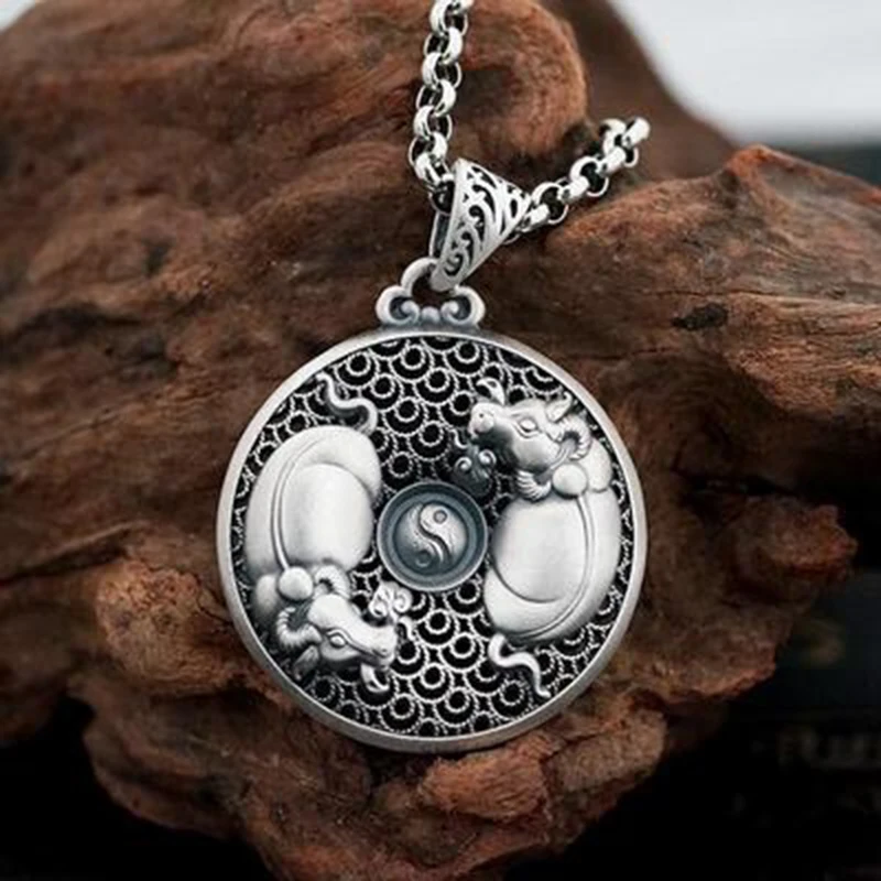 Подвеска буйвол для мужчин и женщин ювелирное украшение ручной работы с рисунком