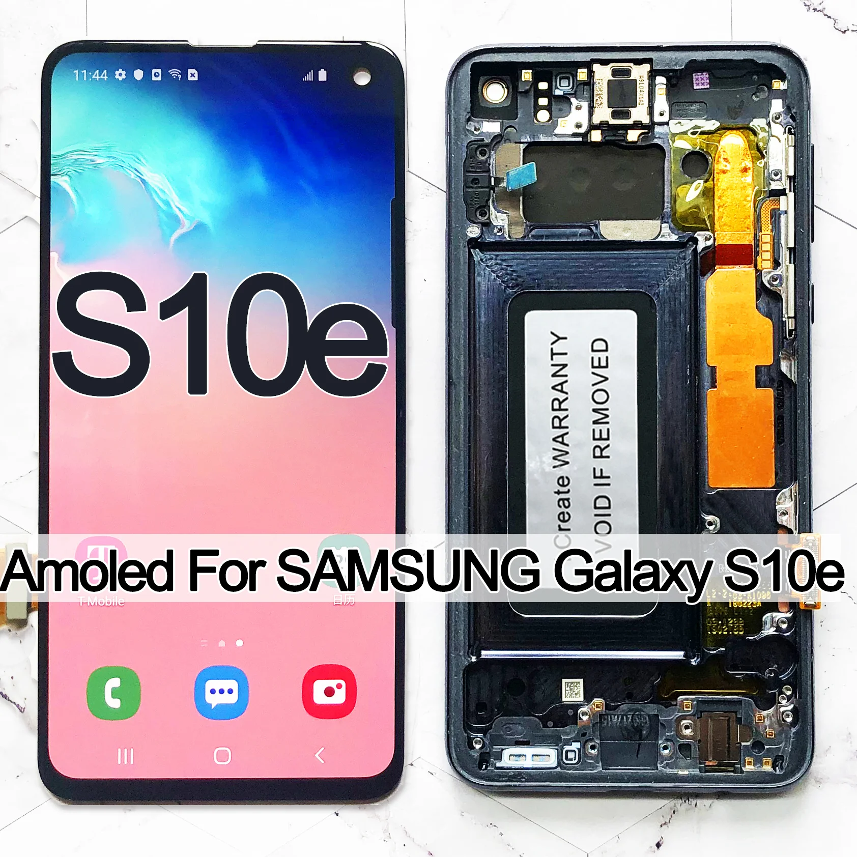 

Полный комплект для Samsung Galaxy S10e G970FU ЖК сенсорный экран AMOLED дисплей дигитайзер замена без ожога теней
