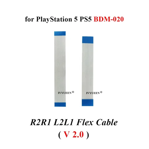 IVYUEEN, 10 пар для контроллера PlayStation 5 PS5 L2 L1 R2 R1, ленточный гибкий кабель для подключения двигателя BDM 030 020 010 для DualSense