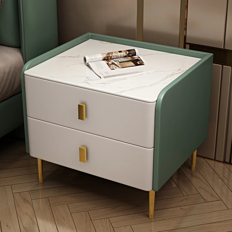 

Luxury Modern Nightstand Drawers Free Shipping Bistro Small Bedside Table Coffee Bedroom Garden Mesitas De Noche Home Furniture