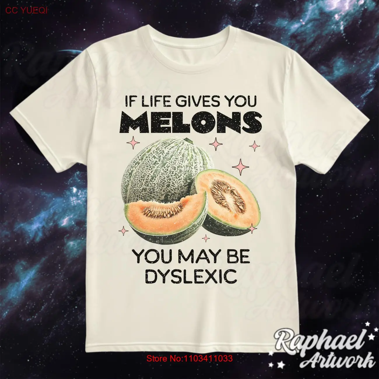 Футболка If Life Gives You Melons забавная футболка Dyslexic Cottagecore эстетичная большого размера