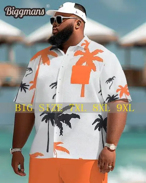 Классическая мужская одежда Biggmans летняя Гавайская пляжная индивидуальная