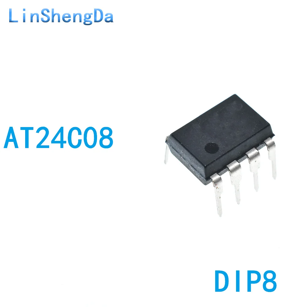 

10 шт. AT24C08 AT24C08B-PU 08B 08B1 встроенный DIP8 (версия B)