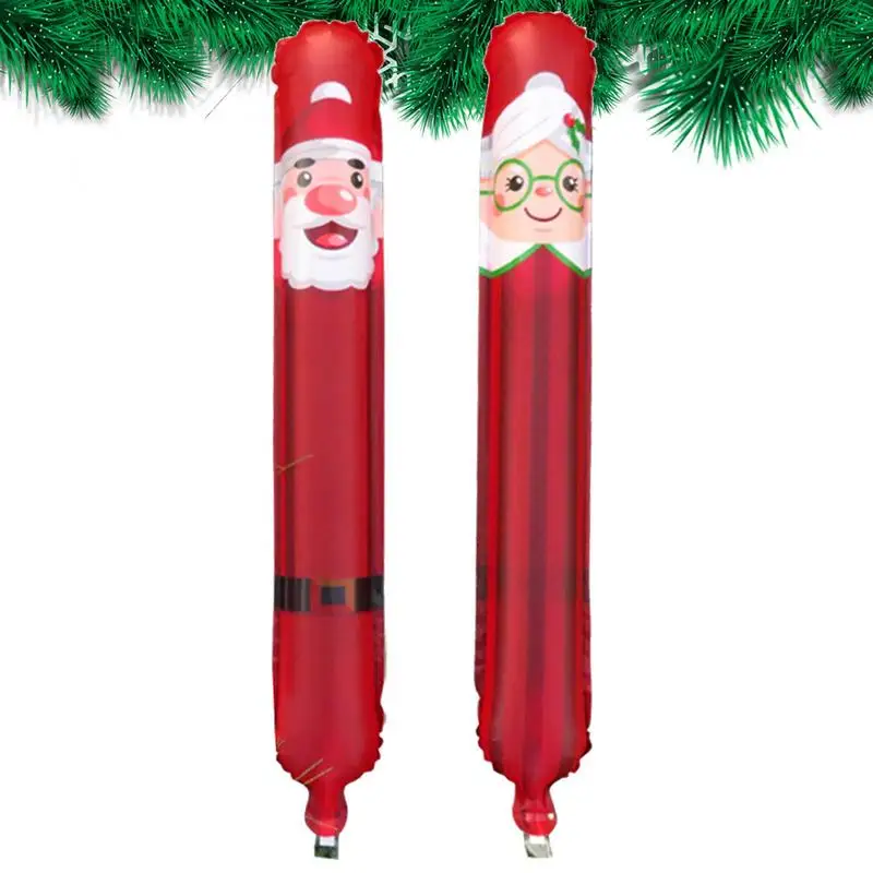 

Christmas Inflatable Stick Christmas Round Head Inflatable Sticks Christmas Party Favor Supplies Birthday Toys Balloons