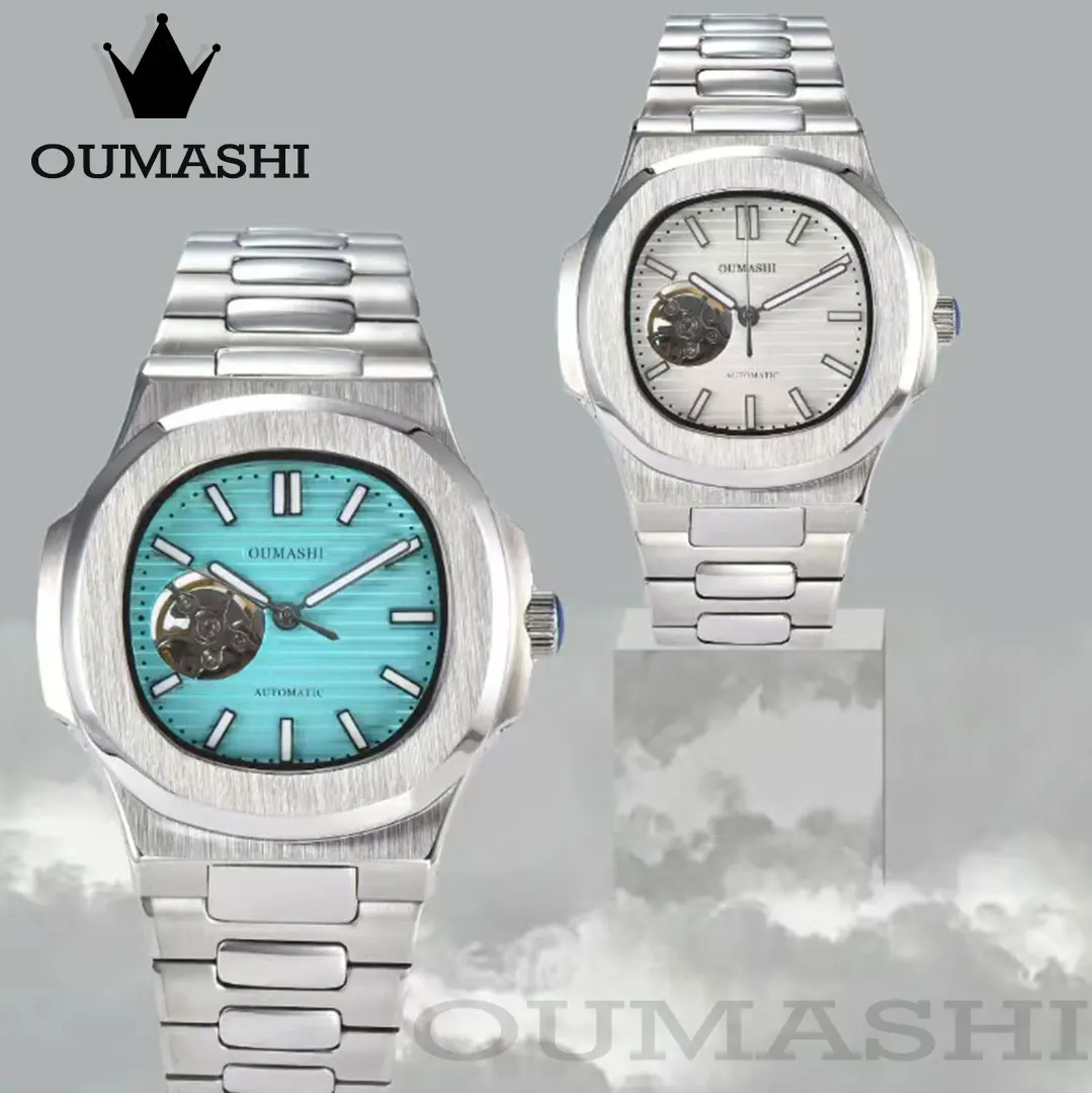 

NH38 Automatic Movement Nautilus Style New OUMASHI Premium Men's Watch Sapphire Glass Stainless Steel Case 10Bar Swimming