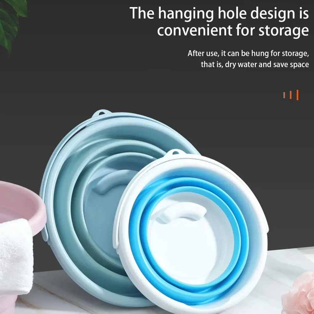 Travel Household Bucket Compact And Versatile For On Go Or Fishing. All Are Suitable Folding