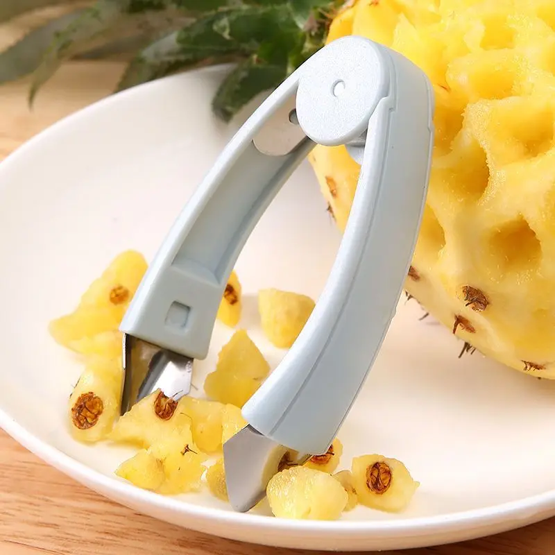

1Pc Pineapple Eye Peeler Stainless Steel Cutter Practical Seed Remover Clip Home Kitchen Gadgets Home Cocina Cookware