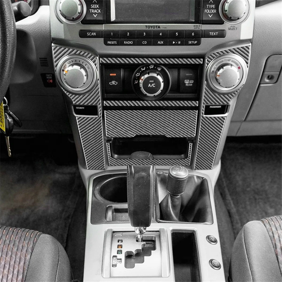 Углеродное волокно для 4Runner 2010-2020 центральная консоль переключатель
