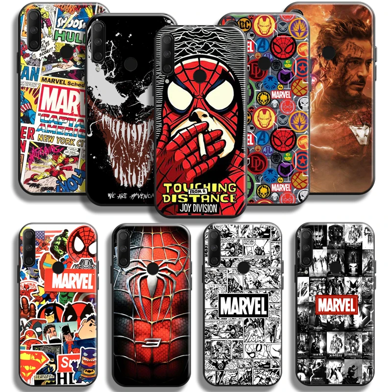 

Marvel Avengers For Huawei Honor 10X 9X 8X Pro Lite Phone Case TPU Liquid Silicon Carcasa Silicone Cover Back Funda