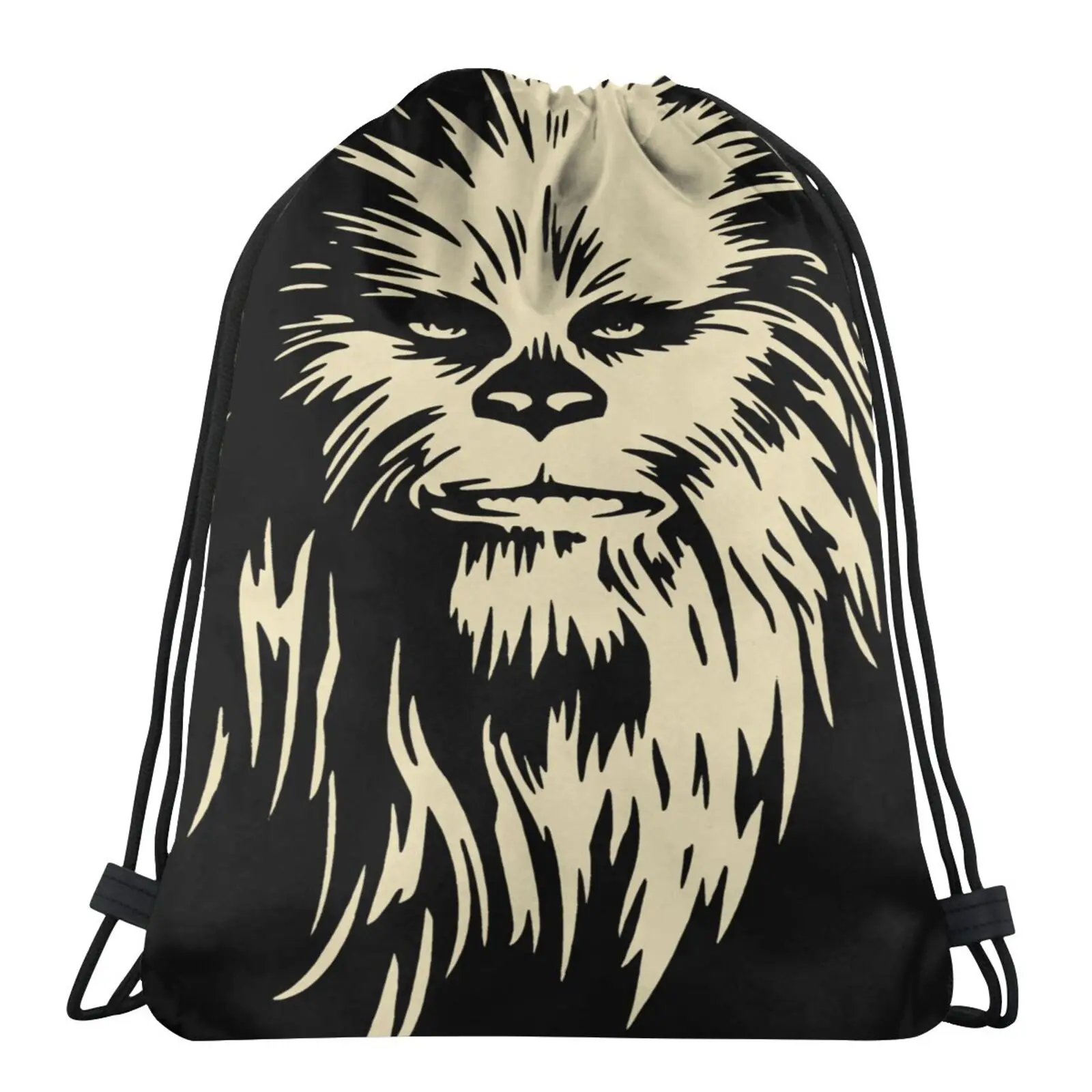 

Мужской рюкзак Star Chewbacca для лица, сумка для хранения обуви с графическим рисунком теней, сумка для экрана, веревочный мешок, веревочный мешок