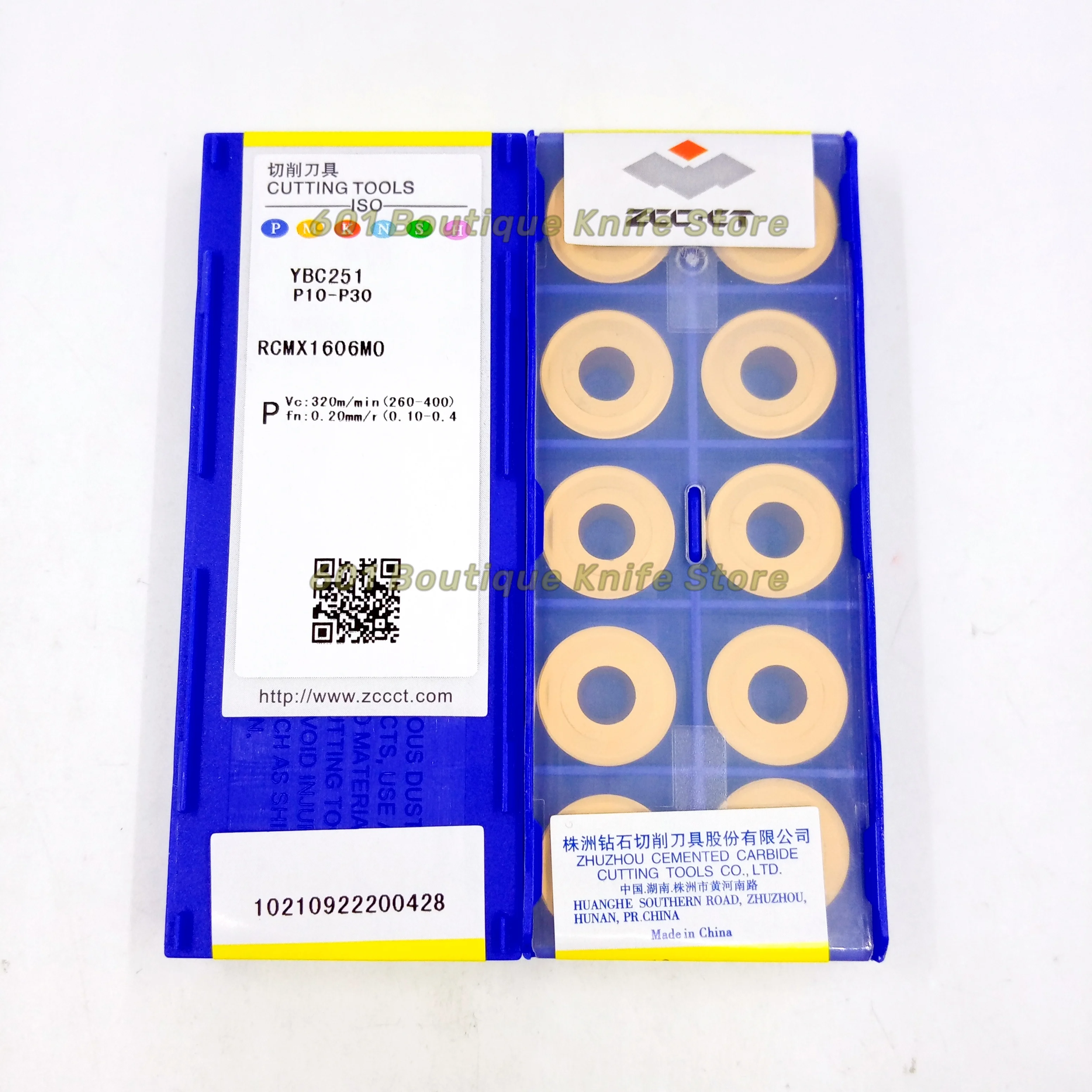 ZCC CT Алмазный бренд CNC лезвие из сплава YBC252 YBC251 RCMX1606MO