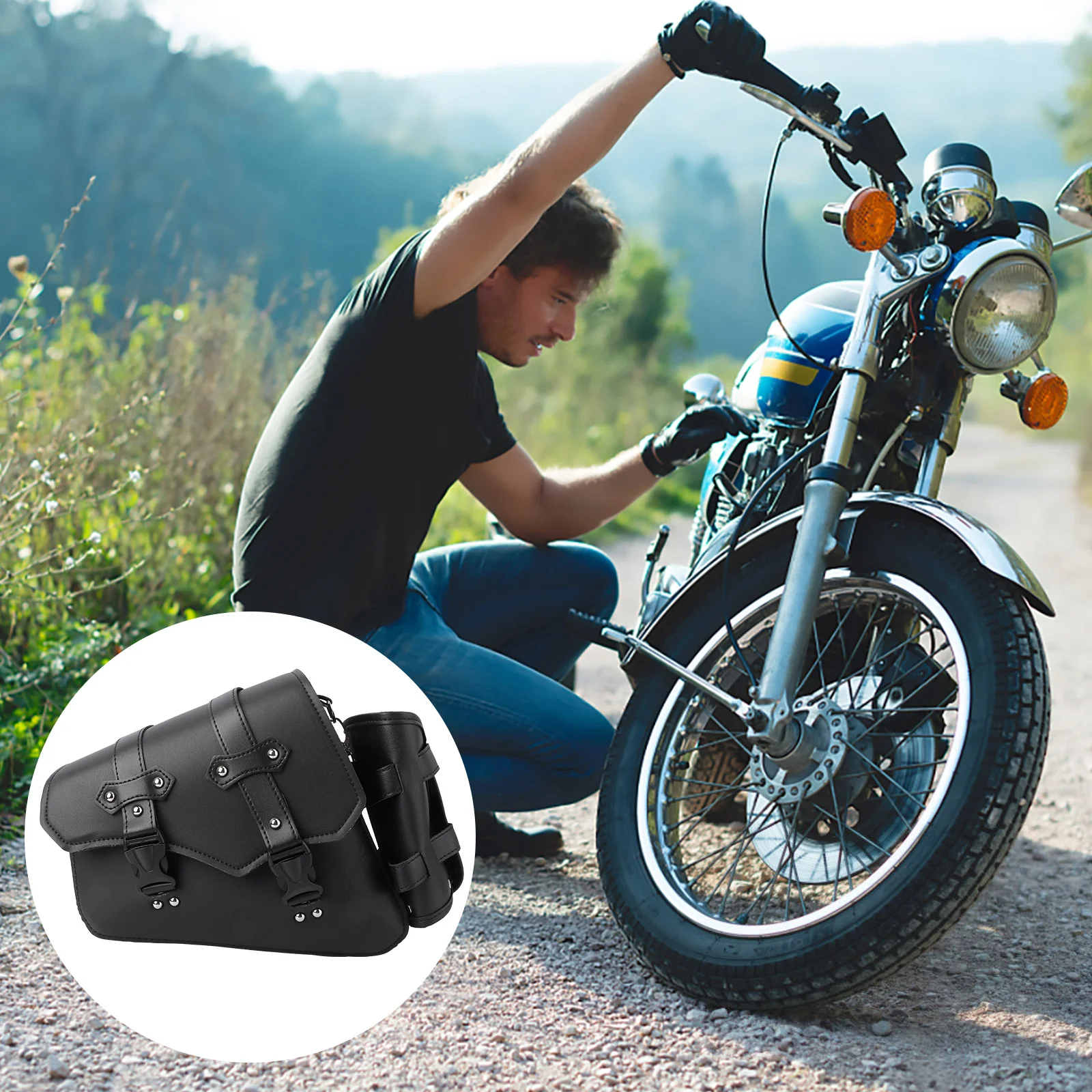 Боковая сумка для мотоцикла с спортивным чехлом бутылки водой универсальные