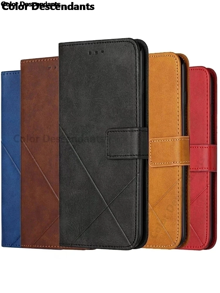 Откидной однотонный кожаный чехол для телефона Huawei Y5 2019 Y6 Y7 2018 Y9 PRIME Honor 9A