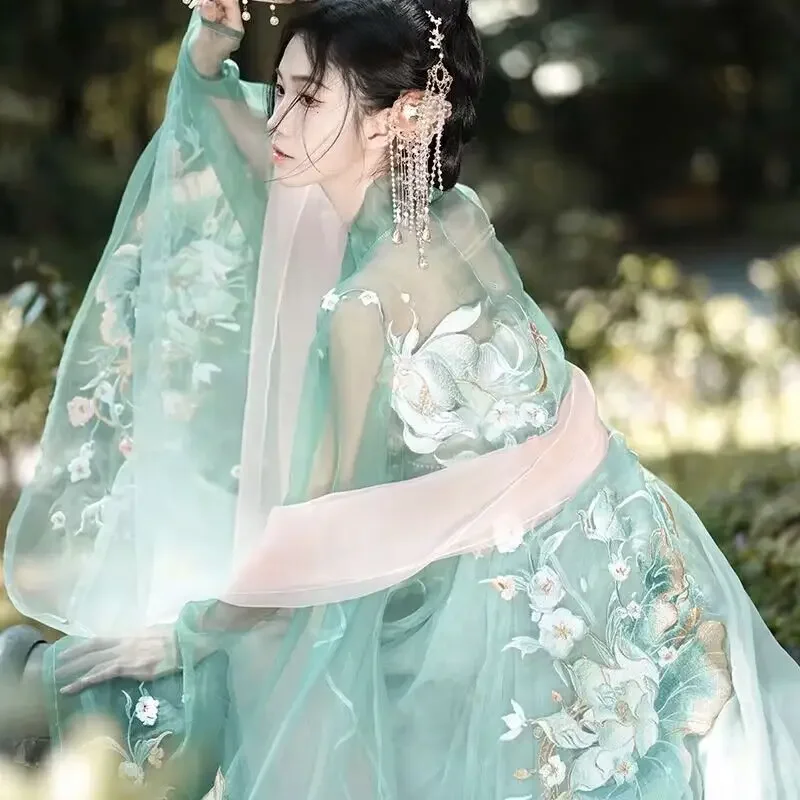 Женское платье Hanfu Традиционный китайский костюм для косплея Хэллоуина с
