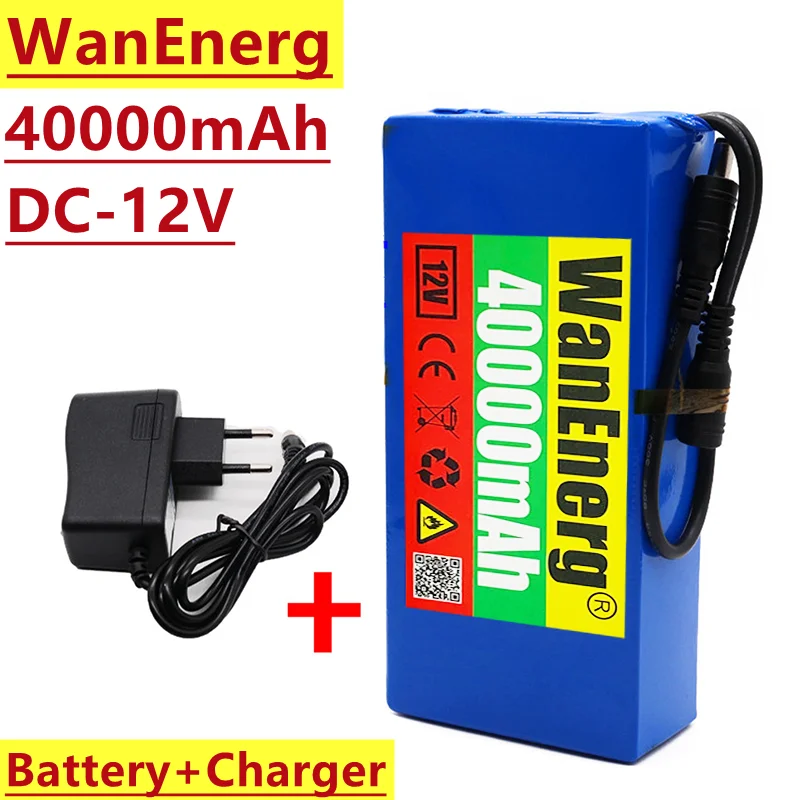 

DC12V lithium ion battery, 40000mah, 12.6V, portable rechargeable battery, suitable for outdoor power supply and lighting