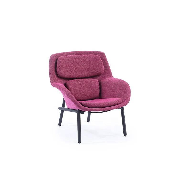 

Nordic Lounge Armchair Leather Art Discussion Living Room Fabric Sofa Chair Designer Leather Leisure Chair