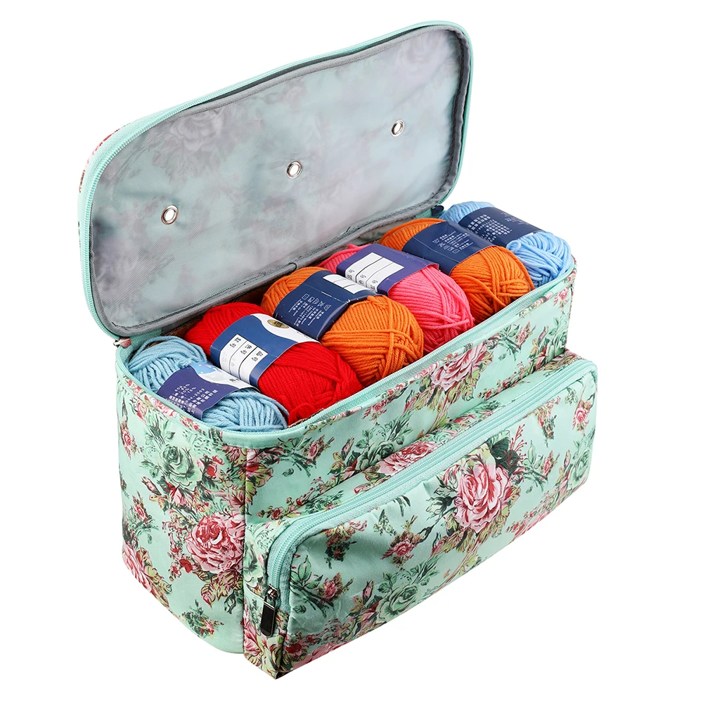 

Новая сумка для хранения пряжи с кленовыми листьями, яркая сумка, оранжевая квадратная сумка для ниток, шерстяная пряжа, крючки для вязания, ...