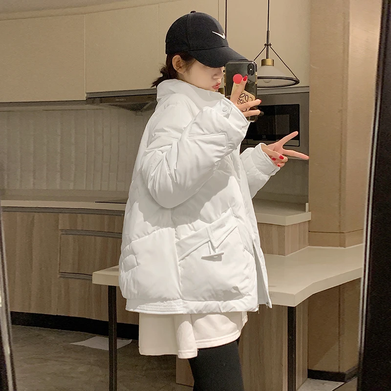 Women's Short Down Cotton Jacket women's Jacket 2023 Winter Coat Hooded Jacket Winter Warm