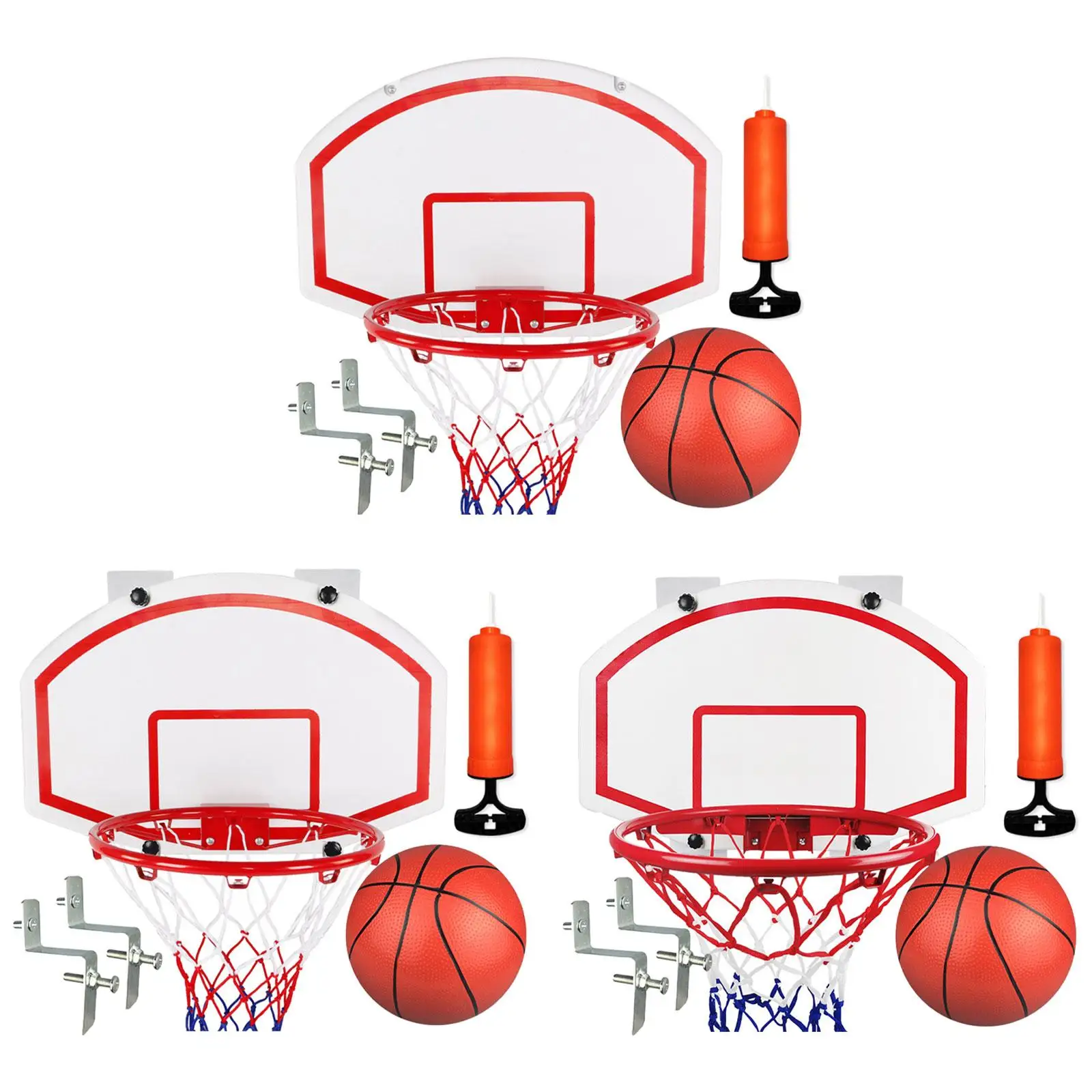 

Indoor Basketball Hoop for Kids and Adults, Over The Door Basketball Hoops Set, Indoor Basketball Toy for Age 3 4 5 6 7 8+