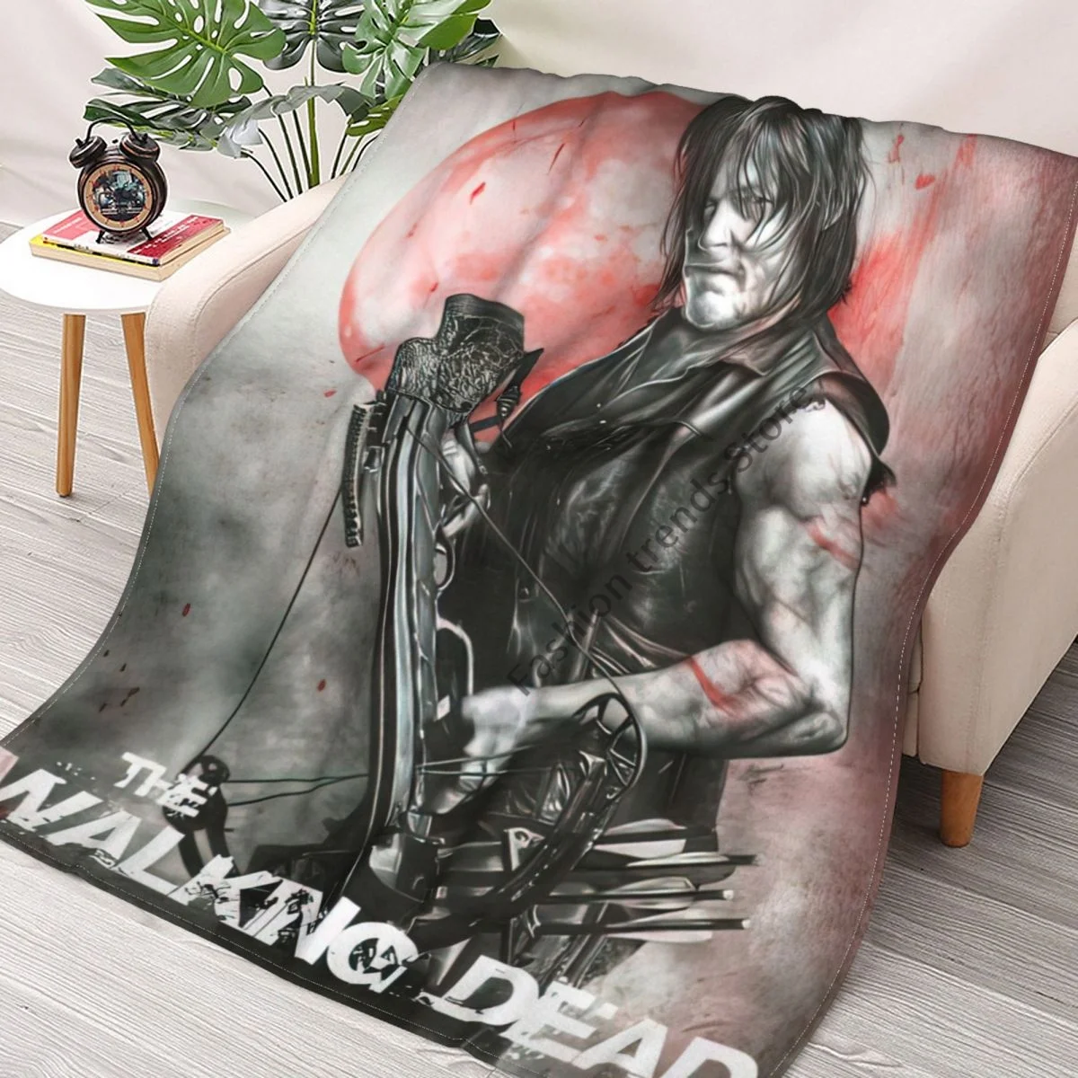 

Drama The Walking Dead Series Soft Throw Blanket Throw Blanket Soft Cartoon Printed Bedspread Sofa Gift
