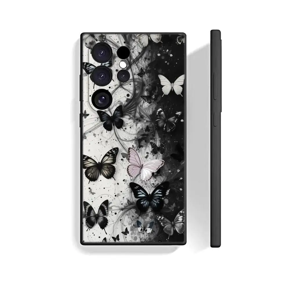 Креативный чехол для телефона с узором бабочки для Samsung Galaxy A17 16 A15 4G 5G A14 A13 A57 A37 A27 A26 A55 A35 A53 A24 A34, мягкий чехол. (art.: 3920dd080245c) - 3920dd080245c