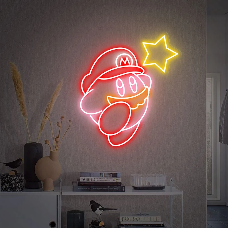 

Anime Cartoon Shape Beer Neon Sign Custom for Kawaii Room Decor Cute Decor Beer Bar Store Neon Decoration Light Night Lamp