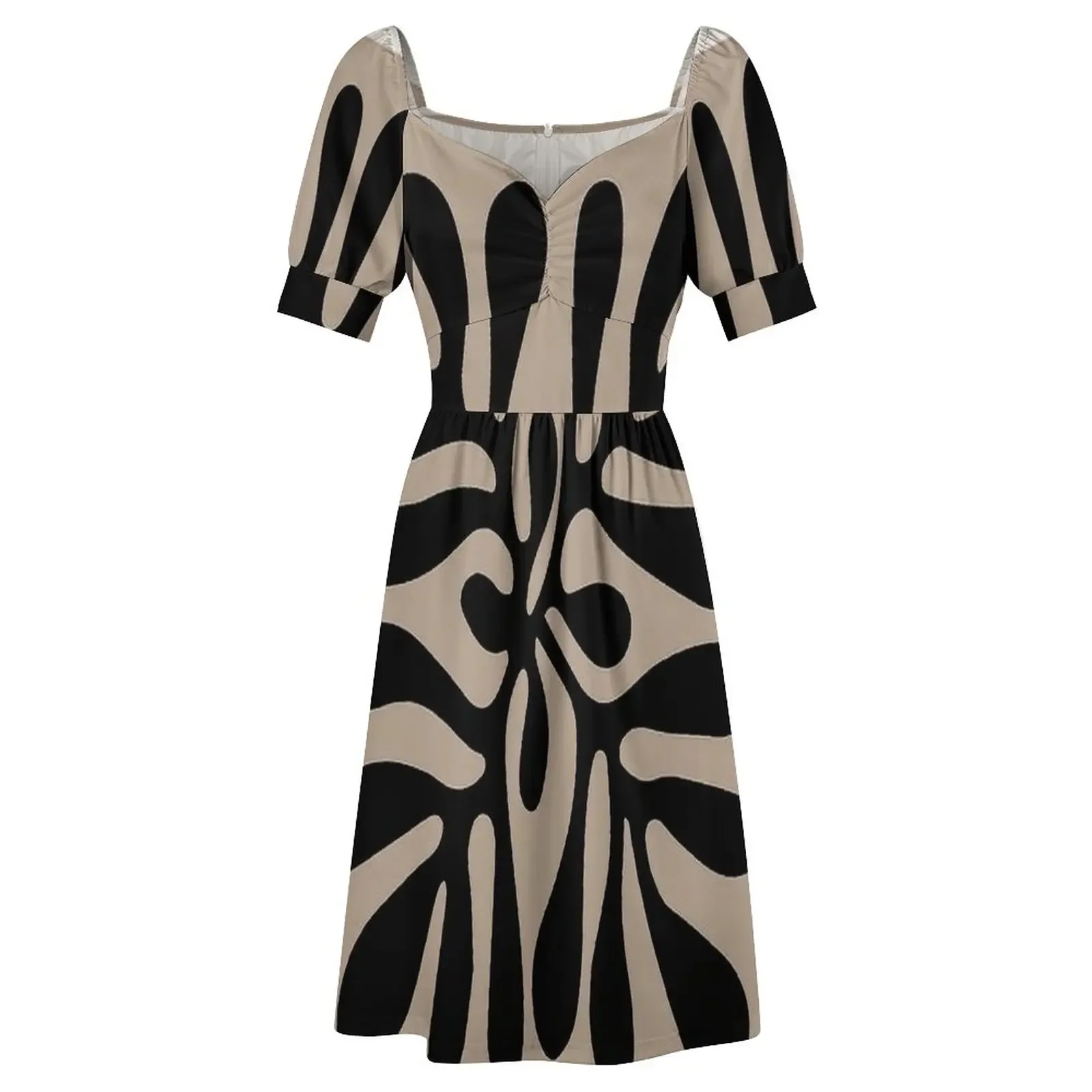 MATISSE: Papiers Decoupes Aix En Прованс рекламное платье с короткими рукавами и