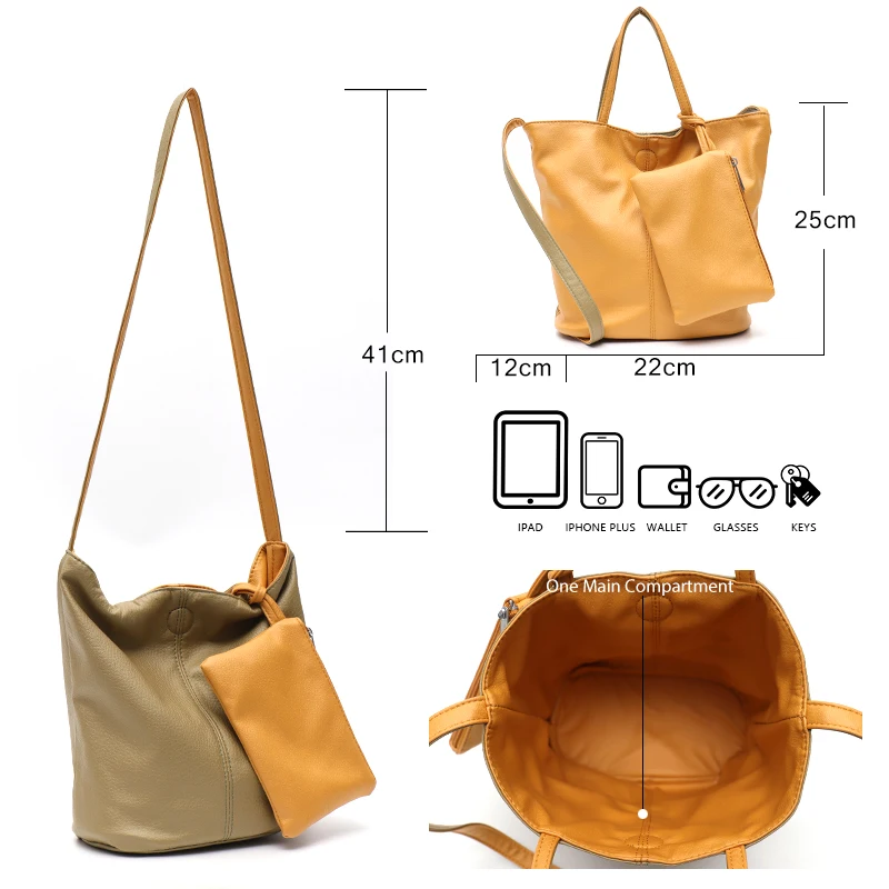 CEZIRA мягкая искусственная кожа для веганов с верхней ручкой сумки на плечо