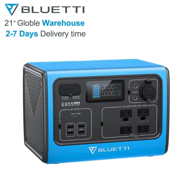 Синяя портативная электростанция Tti Eb3a Pv120 Монокристаллическая солнечная панель