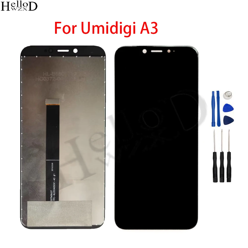 ЖК-дисплей с сенсорным экраном для Umidigi A3, сменный полноэкранный ЖК-дисплей в сборе