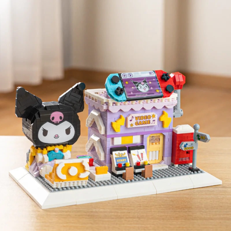 Sanrio Kulomie совместимый Конструктор Lego милая мультяшная кукла клубничный медведь