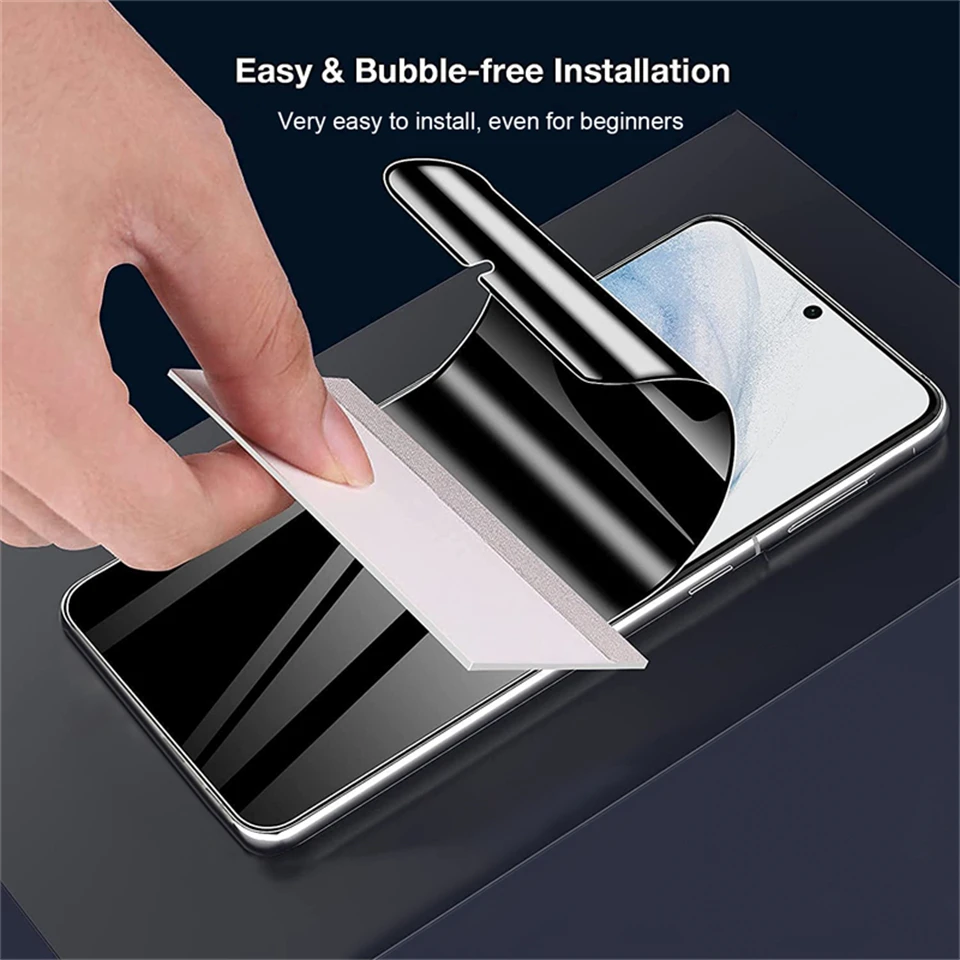 

Privacy Screen Protector For Samsung S22 S21 S20 S10 S9 S8 Plus Anti-spy Hydrogel Film For Note 20 10 Plus 9 8 Protective Film