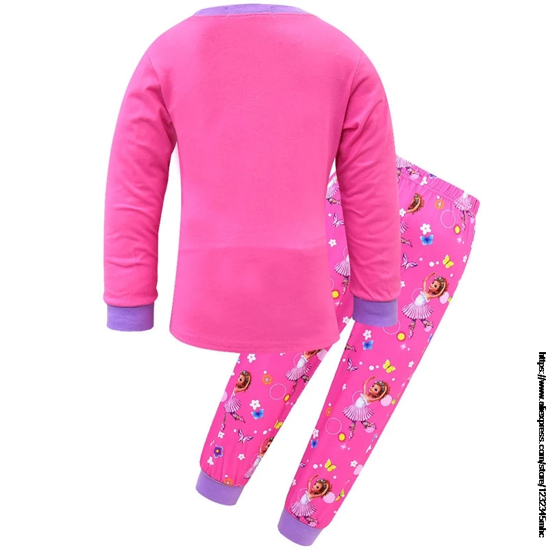 Весна 2022 Детские пижамные комплекты одежда для сна с длинным рукавом маленьких