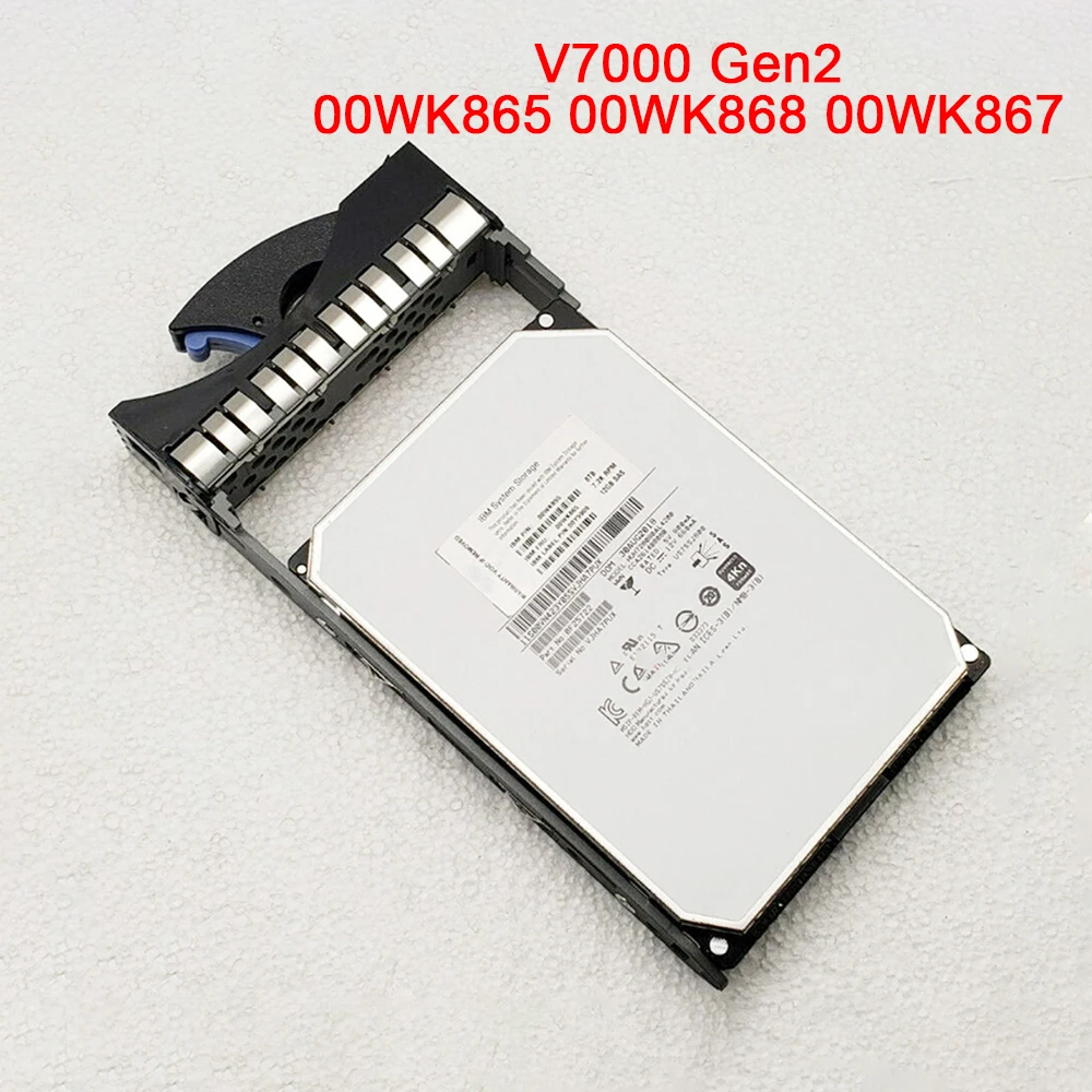 

V7000 Gen2 00WK865 00WK868 00WK867 8T 7,2 K SAS 3,5 "для жесткого диска IBM