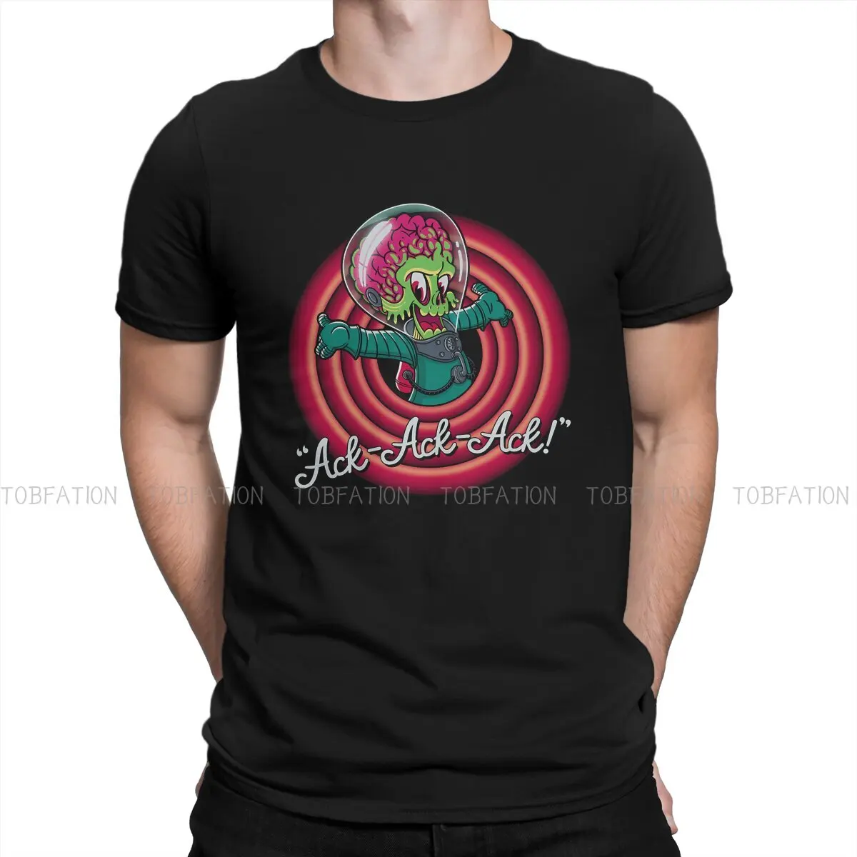 

Cool Newest TShirts Mars Attacks Alien Sci-Fi Movies Men Graphic Pure Cotton Streetwear T Shirt Round Neck Oversized