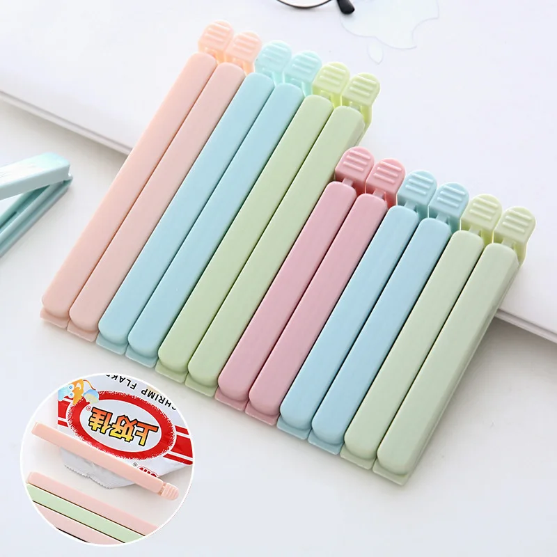 

5 In1 Pack Bag Clips Food Snack Sealing Clip Portable Kitchen Storage Accessories Tool Elastic Buckle Package Bag Clamp