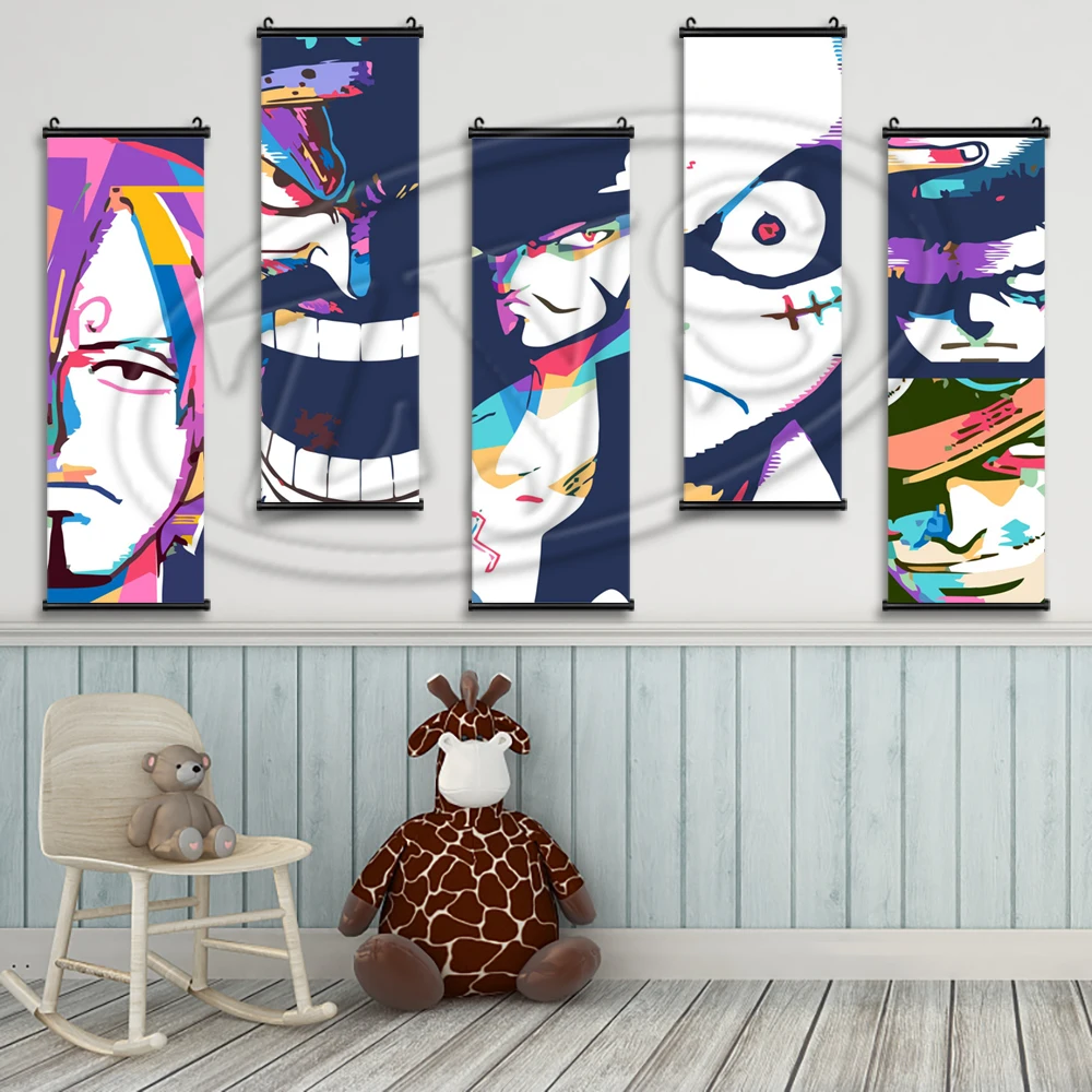

Wall Artwork One Piece Canvas Paintings Modular Vinsmoke Sanji Pictures Poster Hanging Scrolls Home Decoration For Living Room