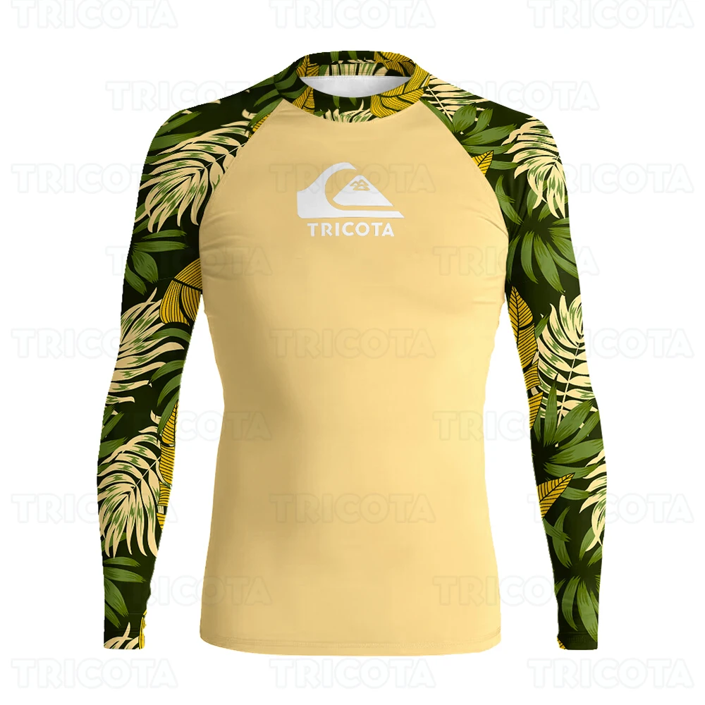 

Men UV Protect Swimwear Camouflage Long Sleeve Swimsuit Rashguard Surfing Tights Rash Guard Surf Shirt Quick Dry Swim Clothes