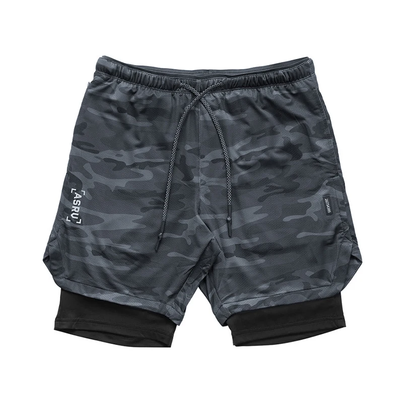 

Joggers Shorts Men 2 in 1 sport shorts Gyms Fitness Bodybuilding Workout Quick Dry Beach Shorts Male Summer Running shorts men