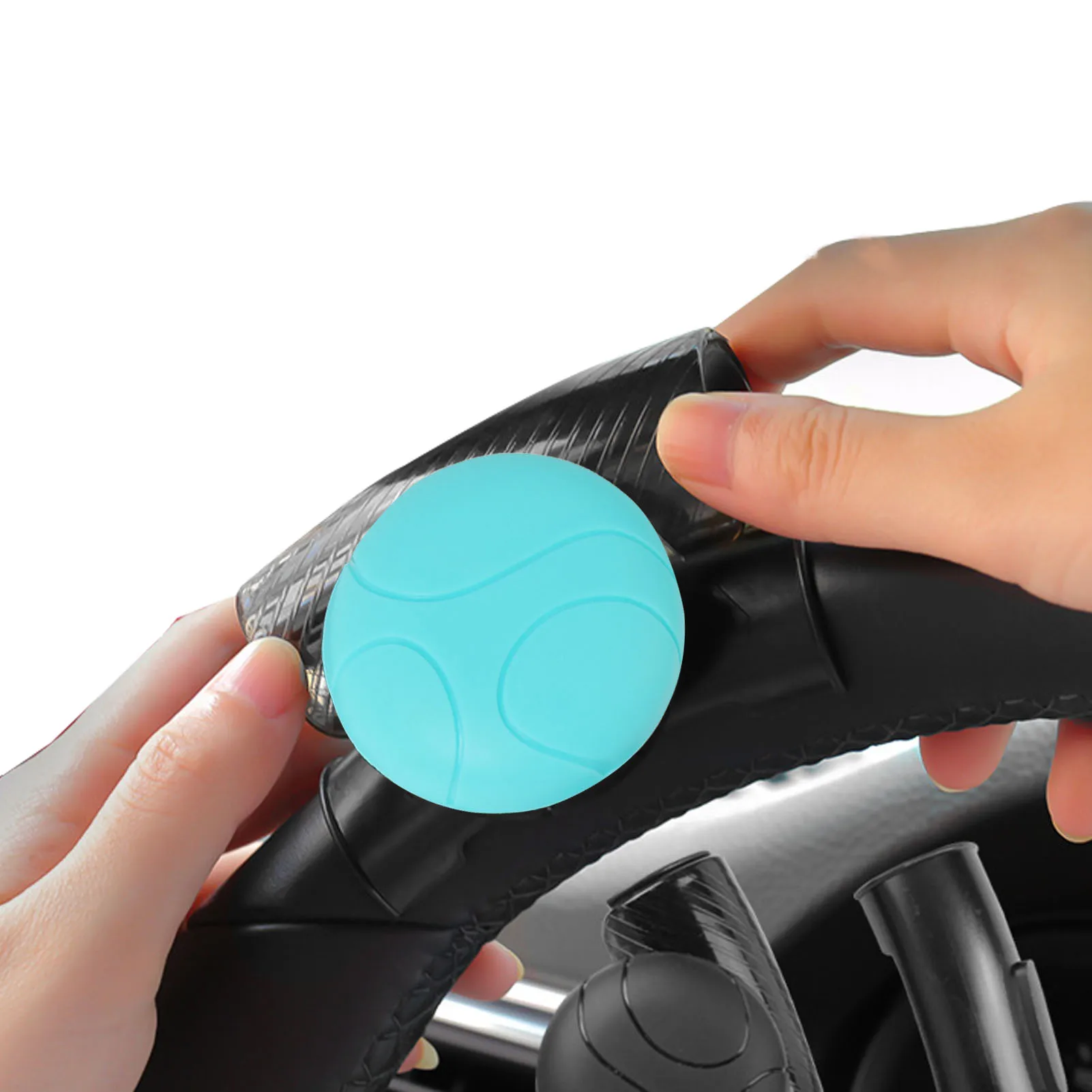 

Steering Wheel Spinner Knob Universal Non-Slip Vehicle Handle Spinner Non-Slip ABS Silicone Finish Power Knob With Metal Ball