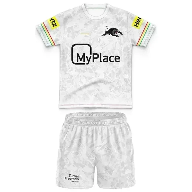 2024 Penrith Panthers Kids Kit Training Rugby Jersey Size:16-26 （Print Custom Name Number）