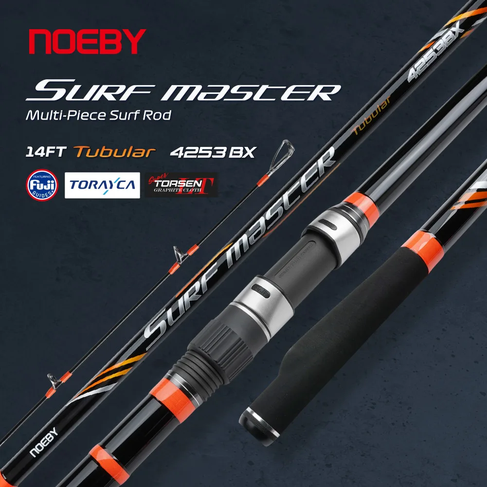 Рыболовная удочка для кастинга NOEBY 4 25 м 3 секции 14 футов трубчатая карбоновая