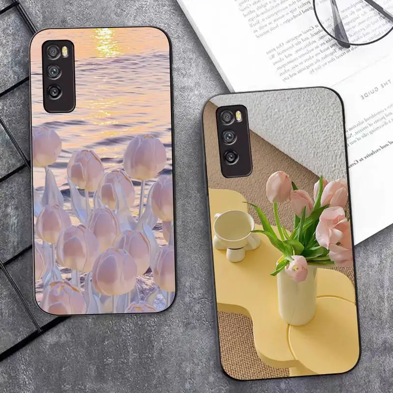 

Tulip flower Phone Case for Huawei Mate 20 10 9 40 30 lite pro X Nova 2 3i 7se
