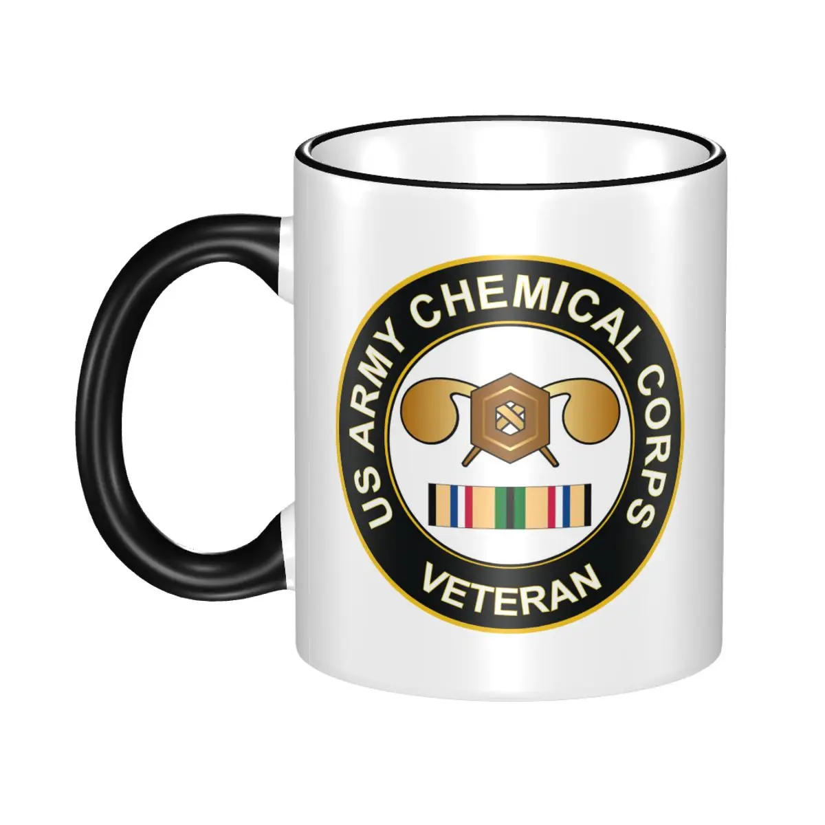 

Кофейная кружка нового цвета 2023, армейский химический корпус, переводная картинка для ветеранов первичной войны, кружки, чашка 110z, керамическая чайная молочная чашка, подарок