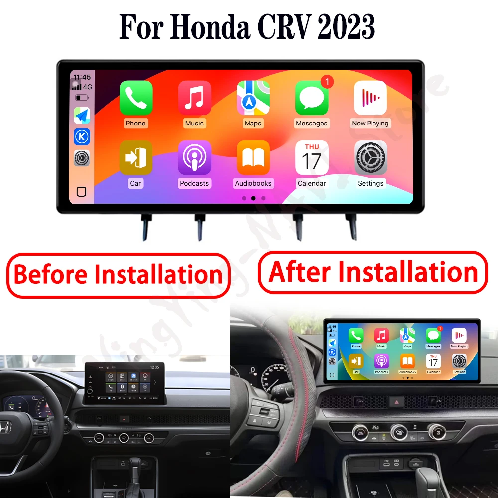 12,3 lnch Android 15 Auto Carplay для Honda CRV 2023, автомобильный радиоприемник, мультимедийный видеоплеер, Wi-Fi, GPS-навигация, DSP, стерео (art.: 3920d2889dc45) - 3920d2889dc45
