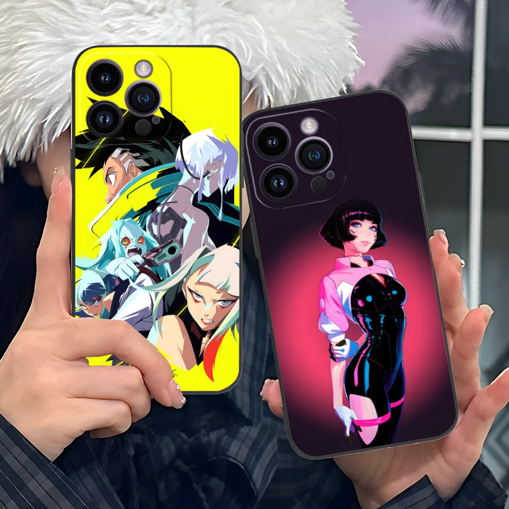 Чехол для телефона Punk Lucy Sasha Rebecca iPhone 16 15 14 13 12 11 X XR XS 8 7 Pro Max Plus Mini черный чехол