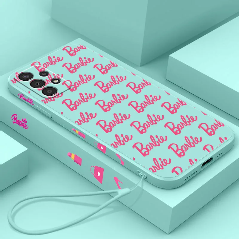 Модный чехол для телефона девочек B-Barbie D-Doll Samsung A 02 03 13 14 22 23 24 32 33 34 52 53 54 72 73 Lite с