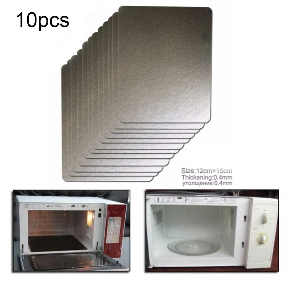 

10pcs Universal Microwave Oven Mica Sheet Wave Guide Waveguide Cover Sheet Plates 12*15cm Household Appliance Accessories