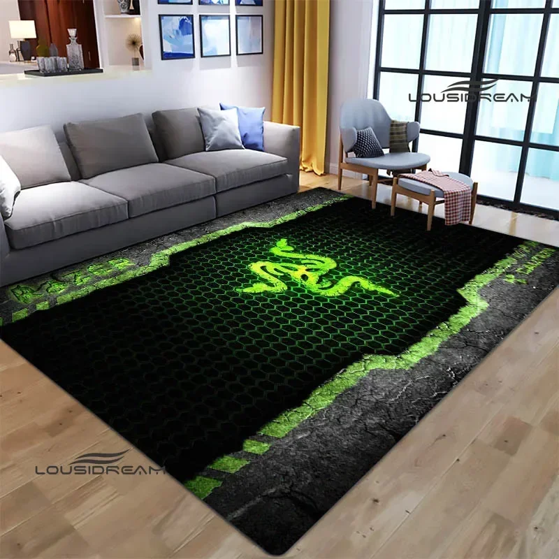 3D игровой коврик razer с принтом логотипа ковер для гостиной спальни нескользящий