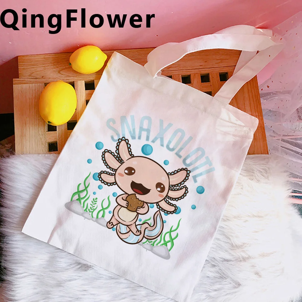 

Сумка для покупок Axolotl, многоразовая сумка для покупок, сумка для переработки продуктов, сумки, многоразовые сетчатые сумки для покупок ecobag